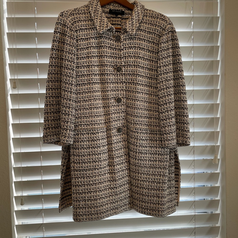 St. John Knit Blazer - Pink Tweed